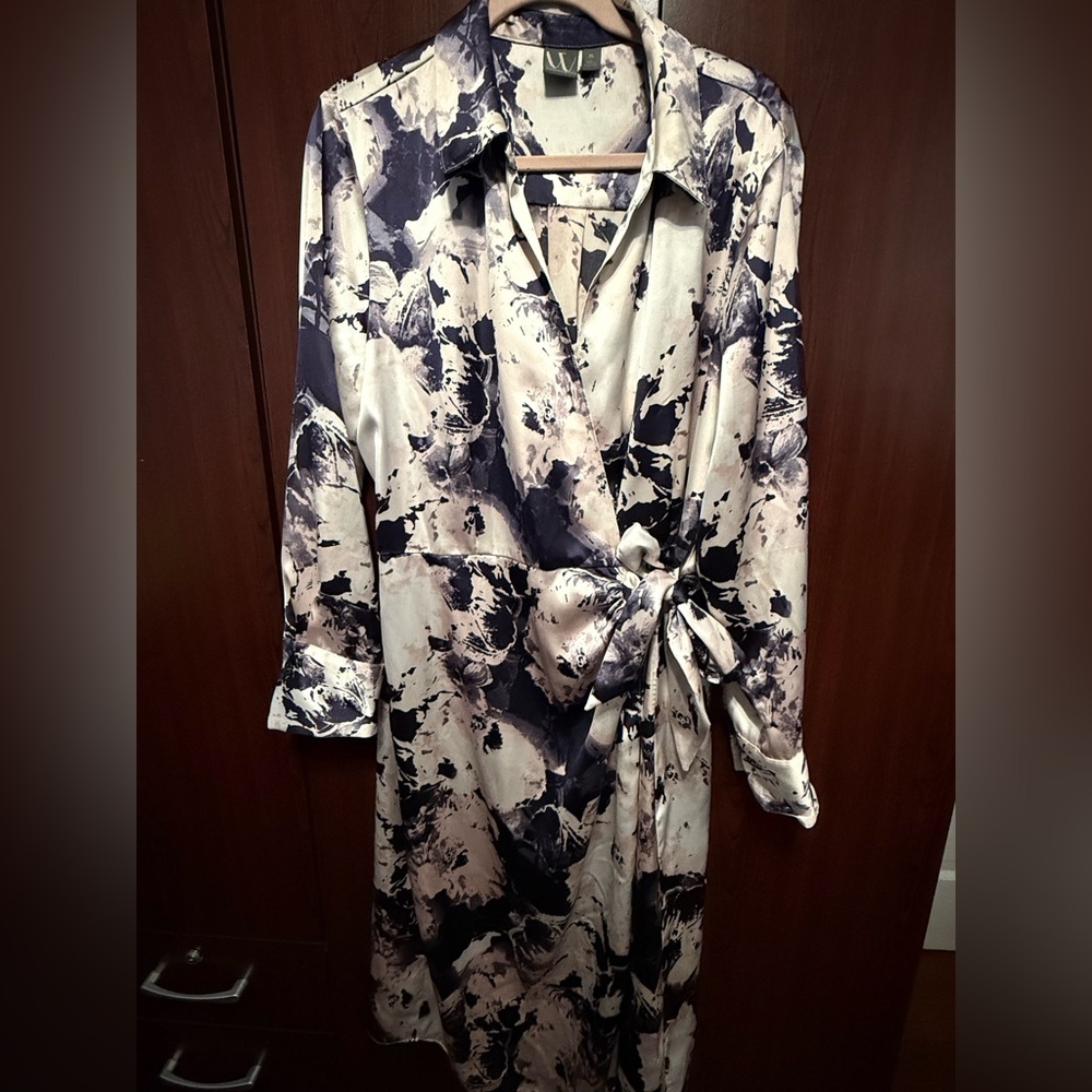 Stylish Floral Wrap Dress